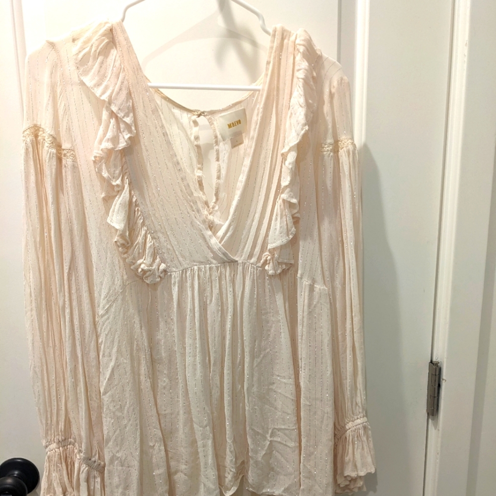 Maeve sheer blouse